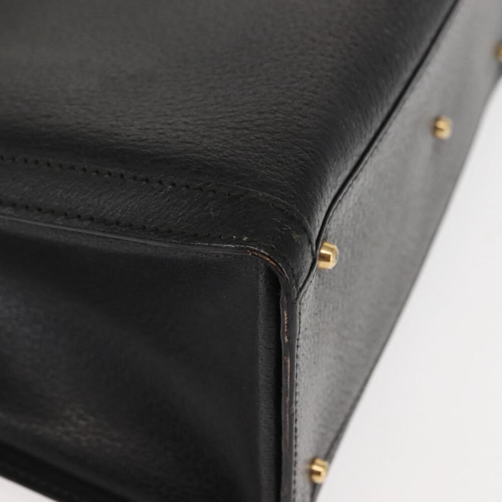 GUCCI Bamboo Hand Bag Leather Black Auth ep11149 - Picture 9 of 16